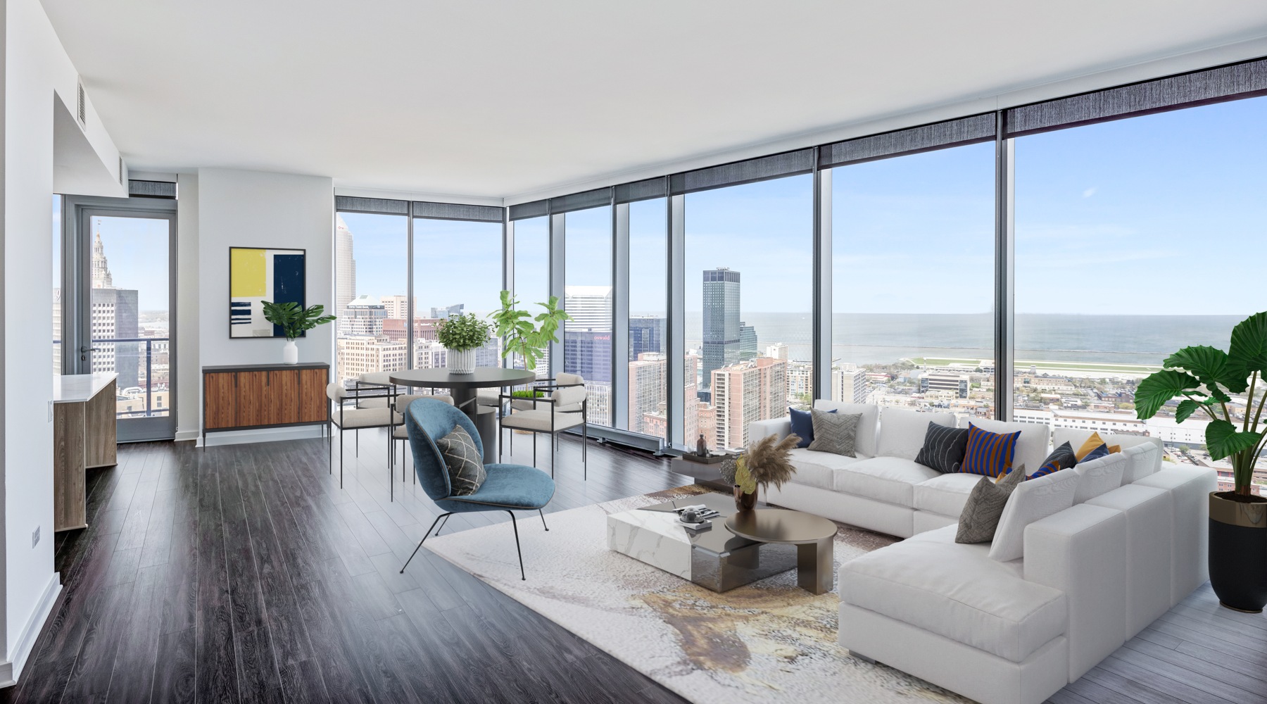 The Lumen Penthouse penthouse apartment living room